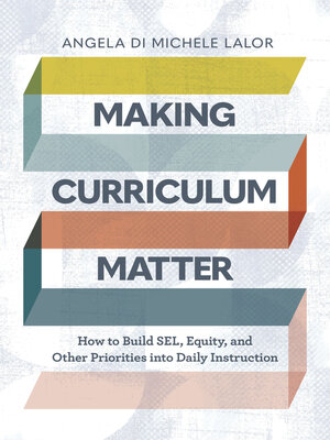 cover image of Making Curriculum Matter